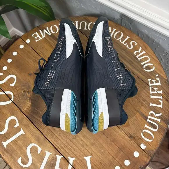 Nike Men's Navy Teal Gold Athletic Running Shoes - Picture 8 of 12